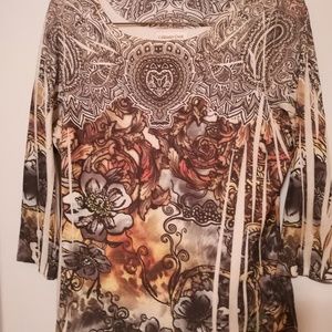 Burnout 3/4 sleeve tee